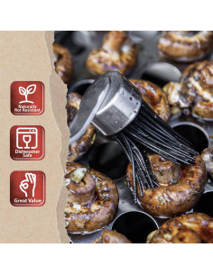 Cabezal de Repuesto BBQ-AID para Brocha de Silicona 3 Piezas 2