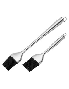 Paquete de 2 cepillos de basting HQY 30 cm y 18 cm silicona