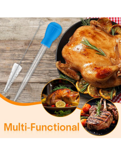 Conjunto de 14 Piezas Jeringa para Pavo Boao 28 cm Silicona 2