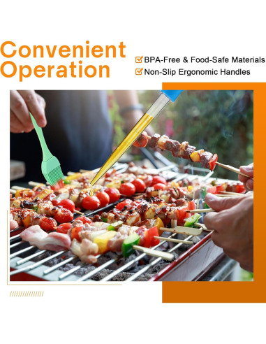 Conjunto de 14 Piezas Jeringa para Pavo Boao 28 cm Silicona