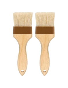 Brocha de Pastelería NXRACSH 5 cm, 2 Unidades, Cerda Natural