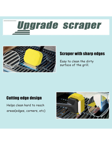 Juego de Cepillos de Limpieza para Parrilla Ouditon 36.83 cm