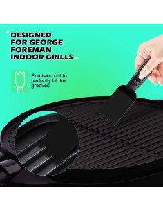 Paquete de 2 Espátulas Raspadoras Nomiou para Parrillas 2