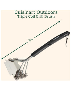 Cepillo de Parrilla Cuisinart 43 cm Acero Inoxidable Sin Cerdas 2