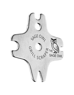 Raspador de Parrilla Sin Cerda Sage Owl - Acero Inoxidable
