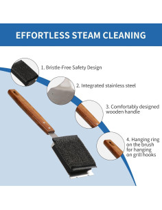 Cepillo de Vapor GRILL EXPRESS con Cabezal Reemplazable 41.4 cm 2