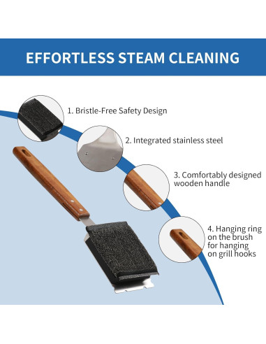 Cepillo de Vapor GRILL EXPRESS con Cabezal Reemplazable 41.4 cm