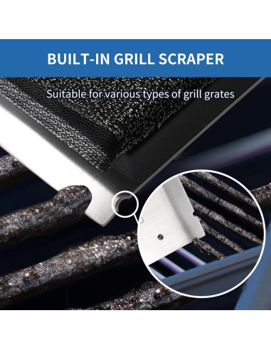 Cepillo de Vapor GRILL EXPRESS con Cabezal Reemplazable 41.4 cm