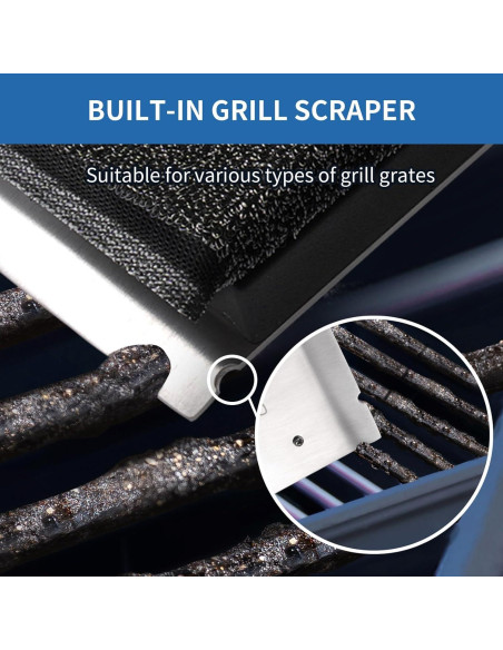 Cepillo de Vapor GRILL EXPRESS con Cabezal Reemplazable 41.4 cm