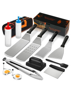 Kit de Accesorios para Parrilla Deedro 14 Piezas Acero Inoxidable