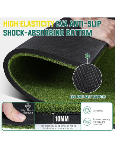 Alfombra de Golf WOVUO 5x4 ft con Tees y Accesorios