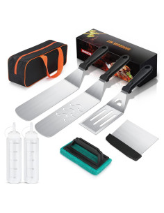 Kit de Accesorios para Plancha 8 Piezas AULTONG - Acero Inoxidable