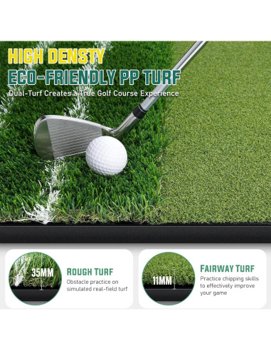 Alfombra de Golf WOVUO 5x4 ft con Tees y Accesorios