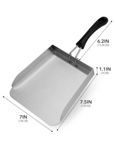 Espátula para Plancha Stanbroil de Acero Inoxidable 2 Pcs 2