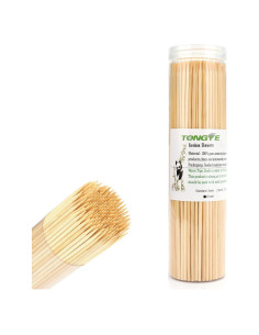 200 Pinchos de Bambú 12" TONGYE para BBQ y Aperitivos