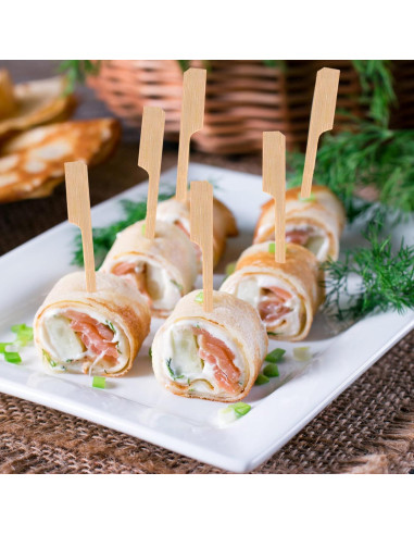 200 Pinchos de Bambú BBQStyle 11.9 cm Ecológicos para Aperitivos