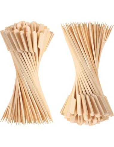 200 Pinchos de Bambú BBQStyle 11.9 cm Ecológicos para Aperitivos