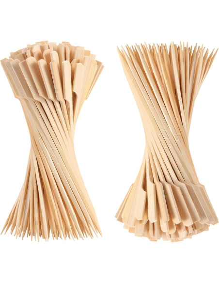 200 Pinchos de Bambú BBQStyle 11.9 cm Ecológicos para Aperitivos
