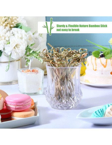 Palillos de Bambú Nuogo 1000 Pcs 10.5 cm para Cócteles