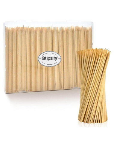 300 Pinchos de Madera de 15 cm para BBQ y Aperitivos - Youchuanghui