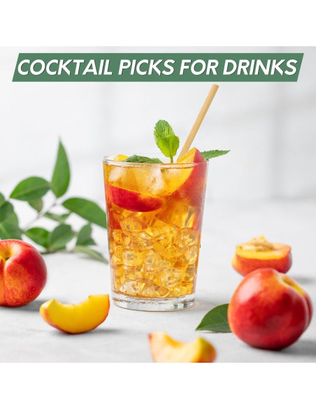 300 Pinchos de Madera de 15 cm para BBQ y Aperitivos - Youchuanghui