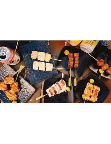 Pinchos de Bambú Ecológicos Gmark 20.32 cm 100 pcs para BBQ