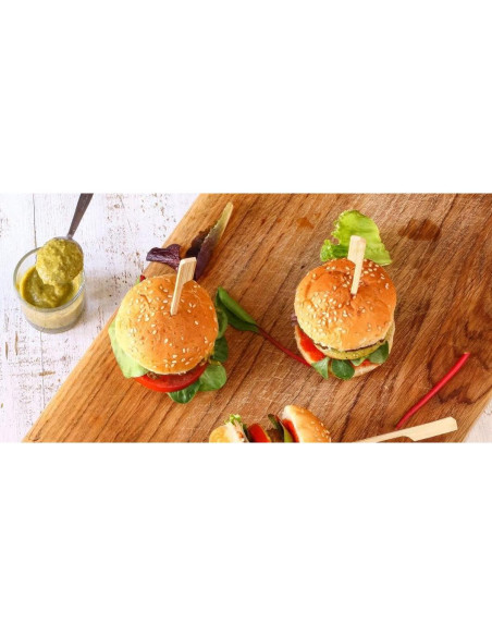 Pinchos de Bambú Ecológicos Gmark 20.32 cm 100 pcs para BBQ