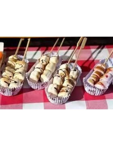 Pinchos de Bambú Ecológicos Gmark 20.32 cm 100 pcs para BBQ