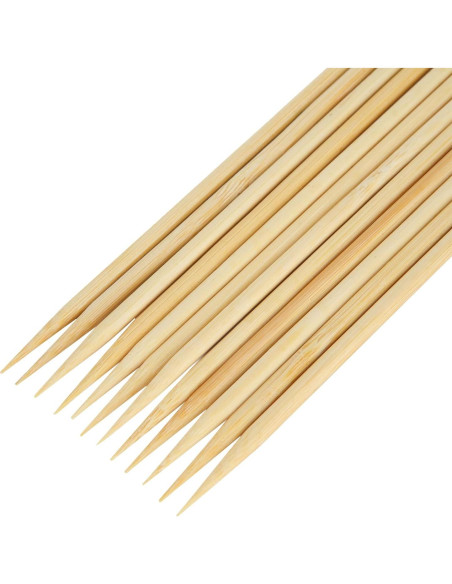 Acrux7 Palitos de Bambú Natural 40 cm 500 Pcs para Asar