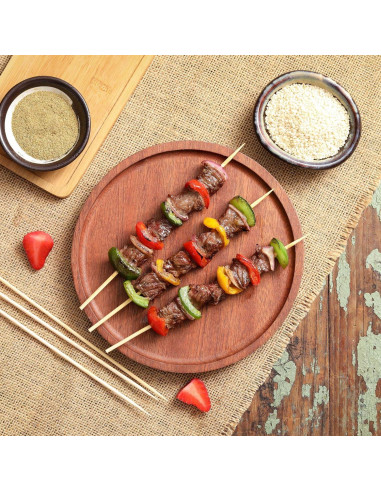 200 Pinchos de Bambú 30.48 cm NadaKin para Aperitivos y Parrilla