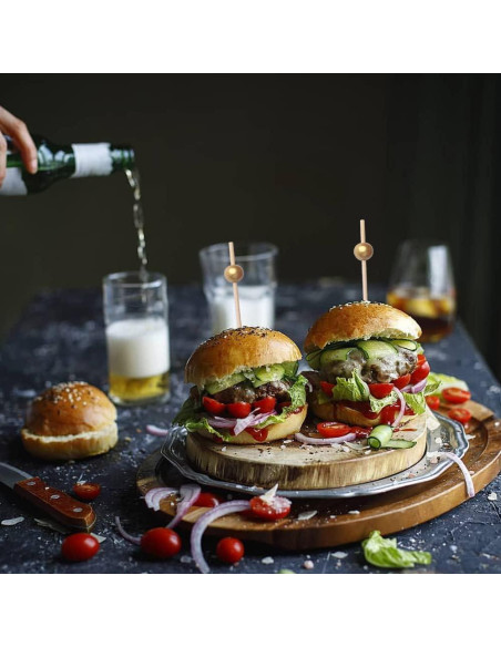 200 Palillos de Cóctel SEANSDA de Bambú 11.9 cm Dorados