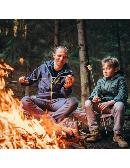 200 Palitos de Asar Malvaviscos de Bambú 76 cm Ecológicos