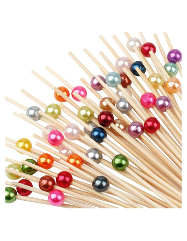 Palillos de Cóctel de Bambú Ecológicos - 100 Unidades