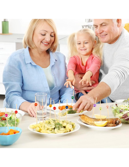 Palillos de Cóctel de Bambú Ecológicos - 100 Unidades