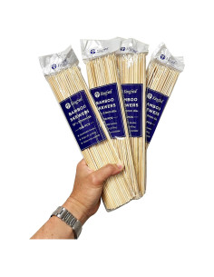 Pinchos de Bambú Natural KingSeal 30 cm - 400 Unidades