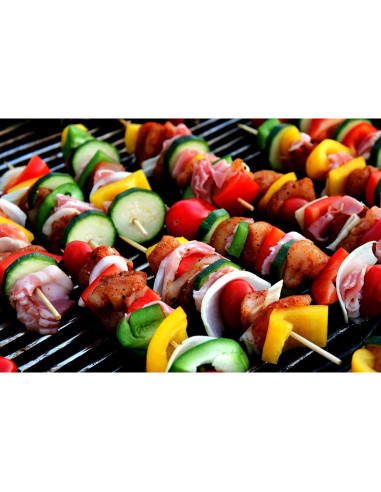 Pinchos de Bambú Natural KingSeal 30 cm - 400 Unidades