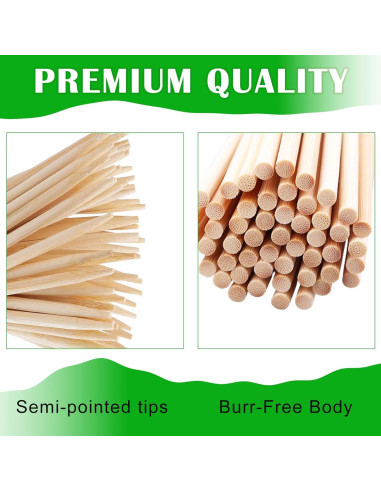 Paquete de 1000 Palitos de Bambú para Caramelo 14cm 6mm