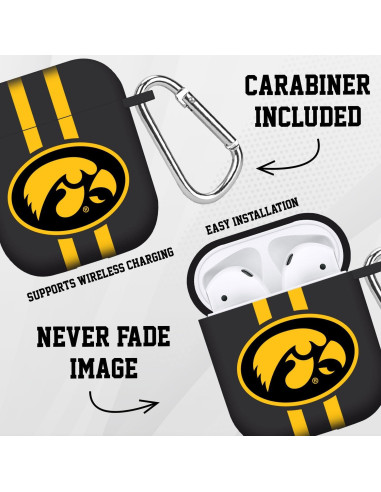 Funda Affinity Iowa Hawkeyes para Apple AirPods Gen 1 y 2