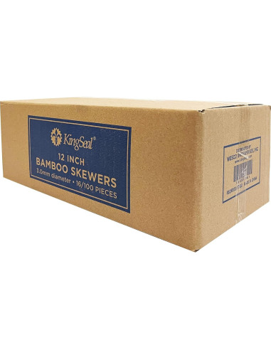 Pinchos de Bambú Natural KingSeal 30 cm - 400 Unidades