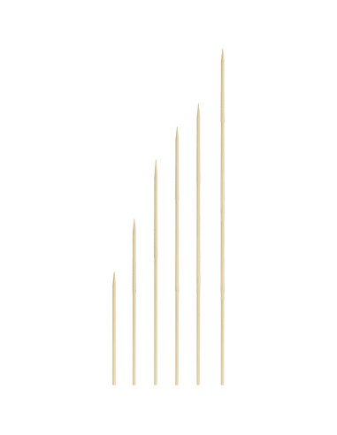 Pinchos de Bambú Natural KingSeal 30 cm - 400 Unidades