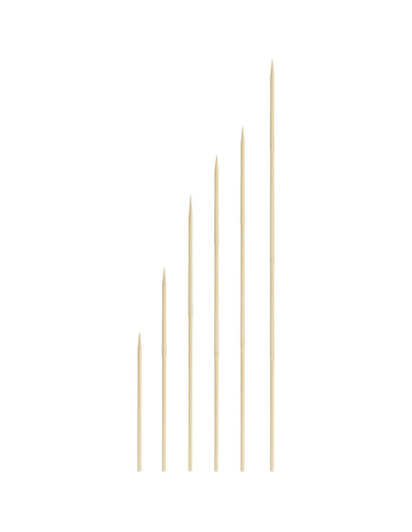 Pinchos de Bambú Natural KingSeal 30 cm - 400 Unidades