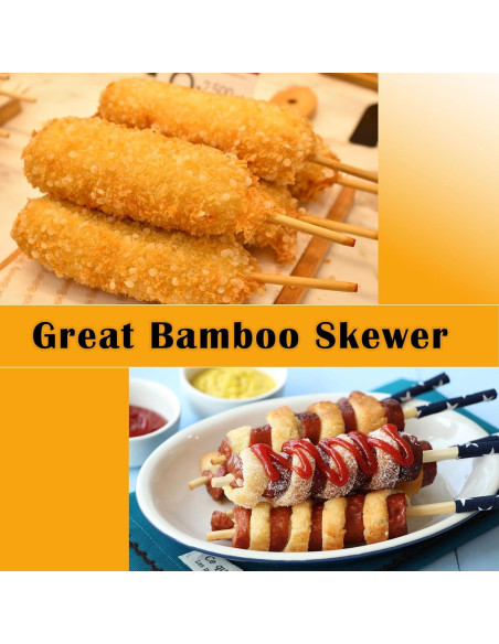 Paquete de 1000 Palitos de Bambú para Caramelo 14cm 6mm