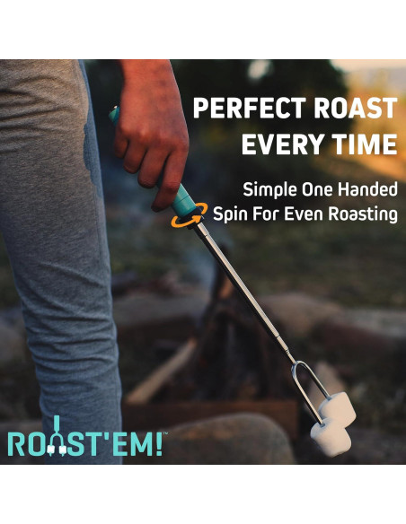 Palitos de Asar Malvaviscos Jolly Green 5 Piezas Telescópicos