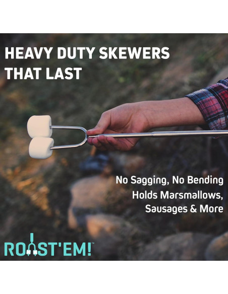 Palitos de Asar Malvaviscos Jolly Green 5 Piezas Telescópicos