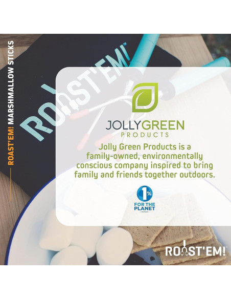 Palitos de Asar Malvaviscos Jolly Green 5 Piezas Telescópicos
