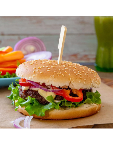 Palillos de Bambú AZUL TOP 300 Pcs 8.9 cm Resistentes