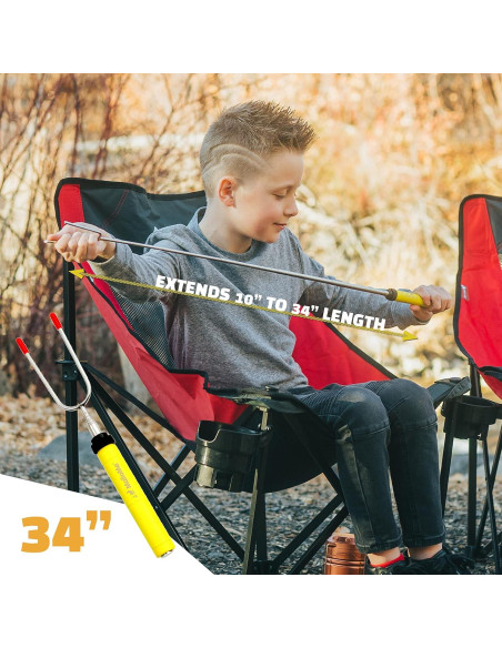 Palos para Asar Malvaviscos MalloMe 86 cm - Juego de 4