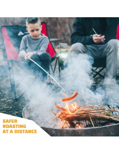 Palos para Asar Malvaviscos MalloMe 86 cm - Juego de 4