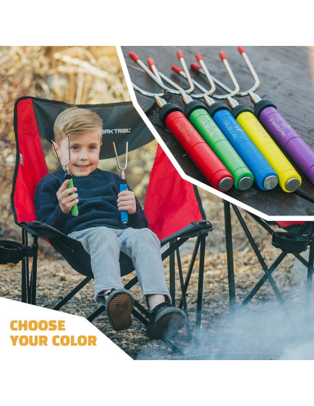 Palos para Asar Malvaviscos MalloMe 86 cm - Juego de 4