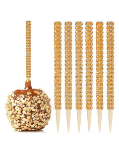 32 Palitos de Caramelo Brillantes MGWOTH de Bambú Naranja